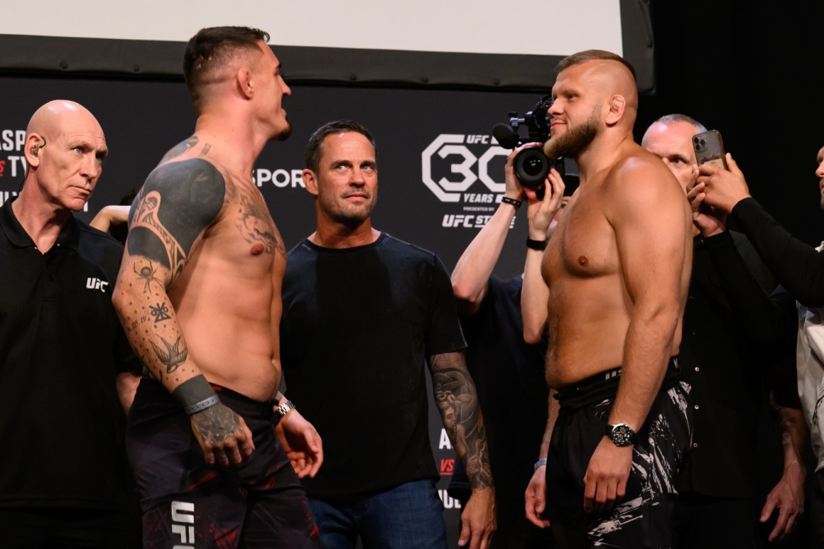 Tom Aspinall and Marcin Tybura.